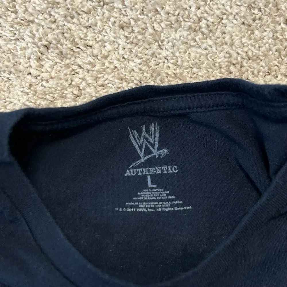 Wrestlemania XXVII 2011 WWE Double‎ Sided Shirt Women Size Large Atlanta Blue